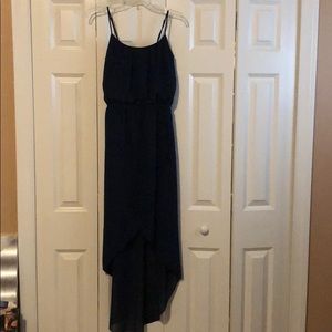 Navy blue high low dress!